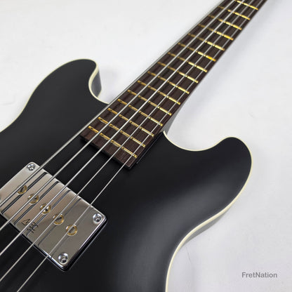Warwick MasterBuilt Star Bass II Solid Black 5-String - 9.70lbs K 164102-24
