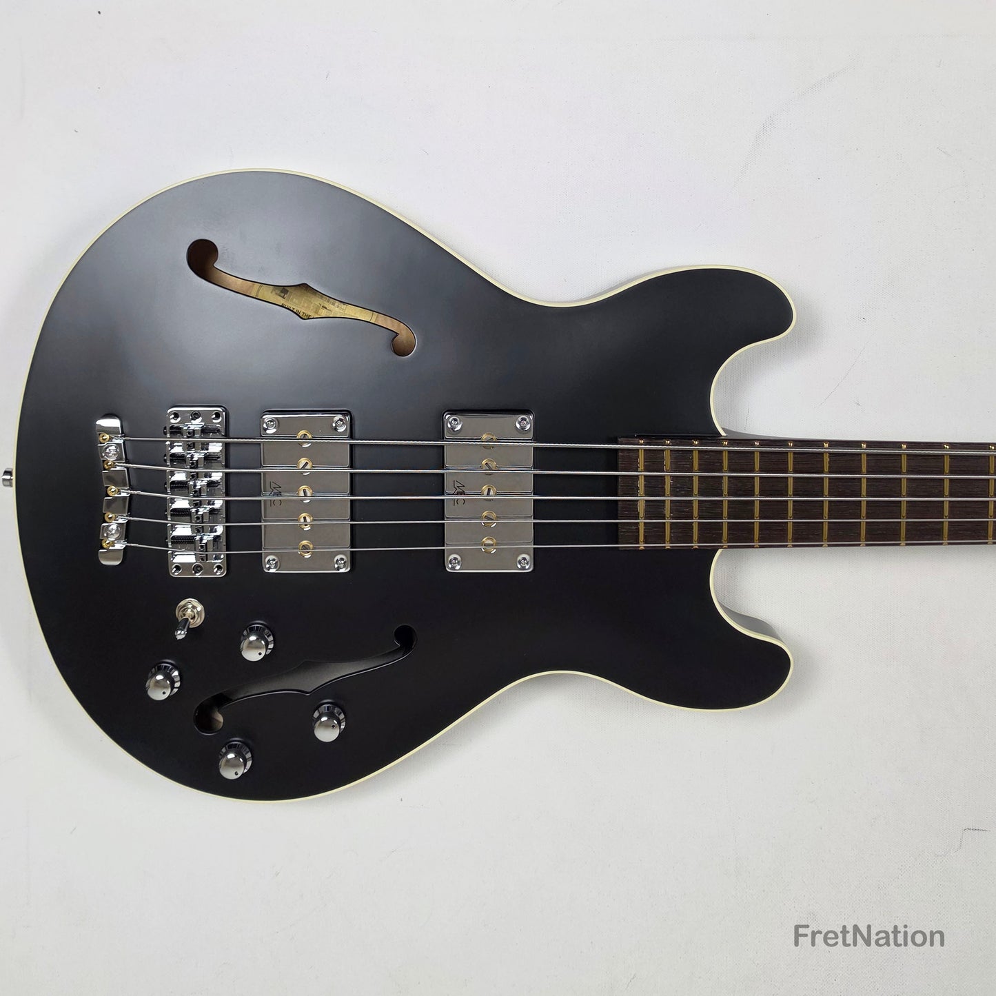 Warwick MasterBuilt Star Bass II Solid Black 5-String - 9.70lbs K 164102-24