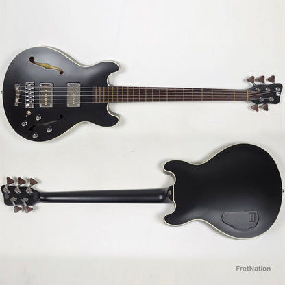 Warwick MasterBuilt Star Bass II Solid Black 5-String - 9.70lbs K 164102-24