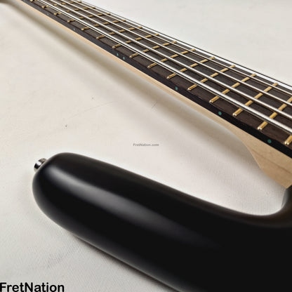 Warwick Warwick RockBass Corvette Multi-Scale 5-String Bass Solid Black 9.26lbs #571477-25