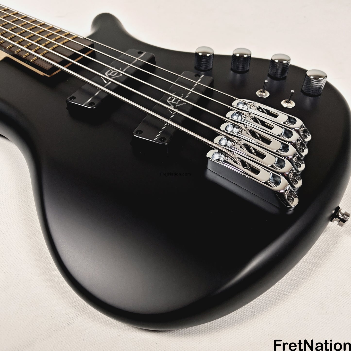 Warwick Warwick RockBass Corvette Multi-Scale 5-String Bass Solid Black 9.26lbs #571477-25