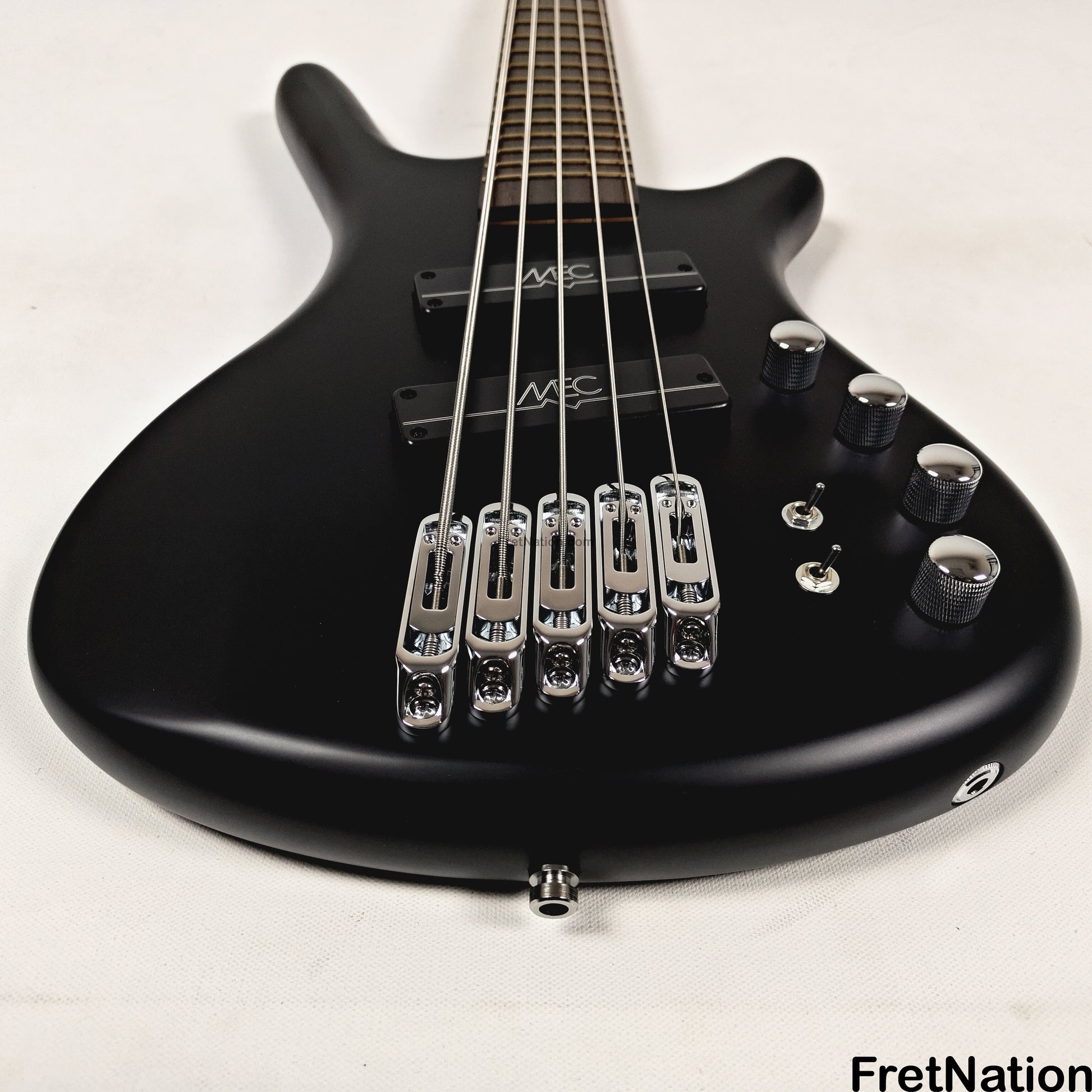 Warwick Warwick RockBass Corvette Multi-Scale 5-String Bass Solid Black 9.26lbs #571477-25