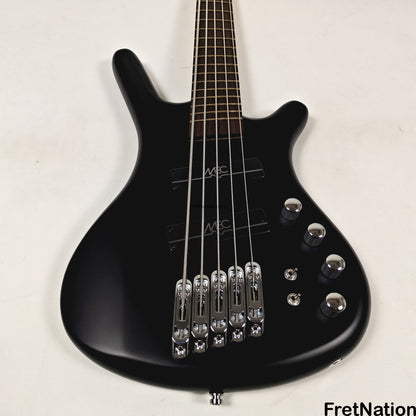 Warwick Warwick RockBass Corvette Multi-Scale 5-String Bass Solid Black 9.26lbs #571477-25