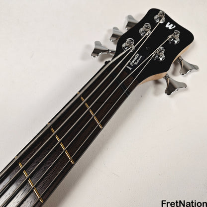 Warwick Warwick RockBass Corvette Multi-Scale 5-String Bass Solid Black 9.26lbs #571477-25