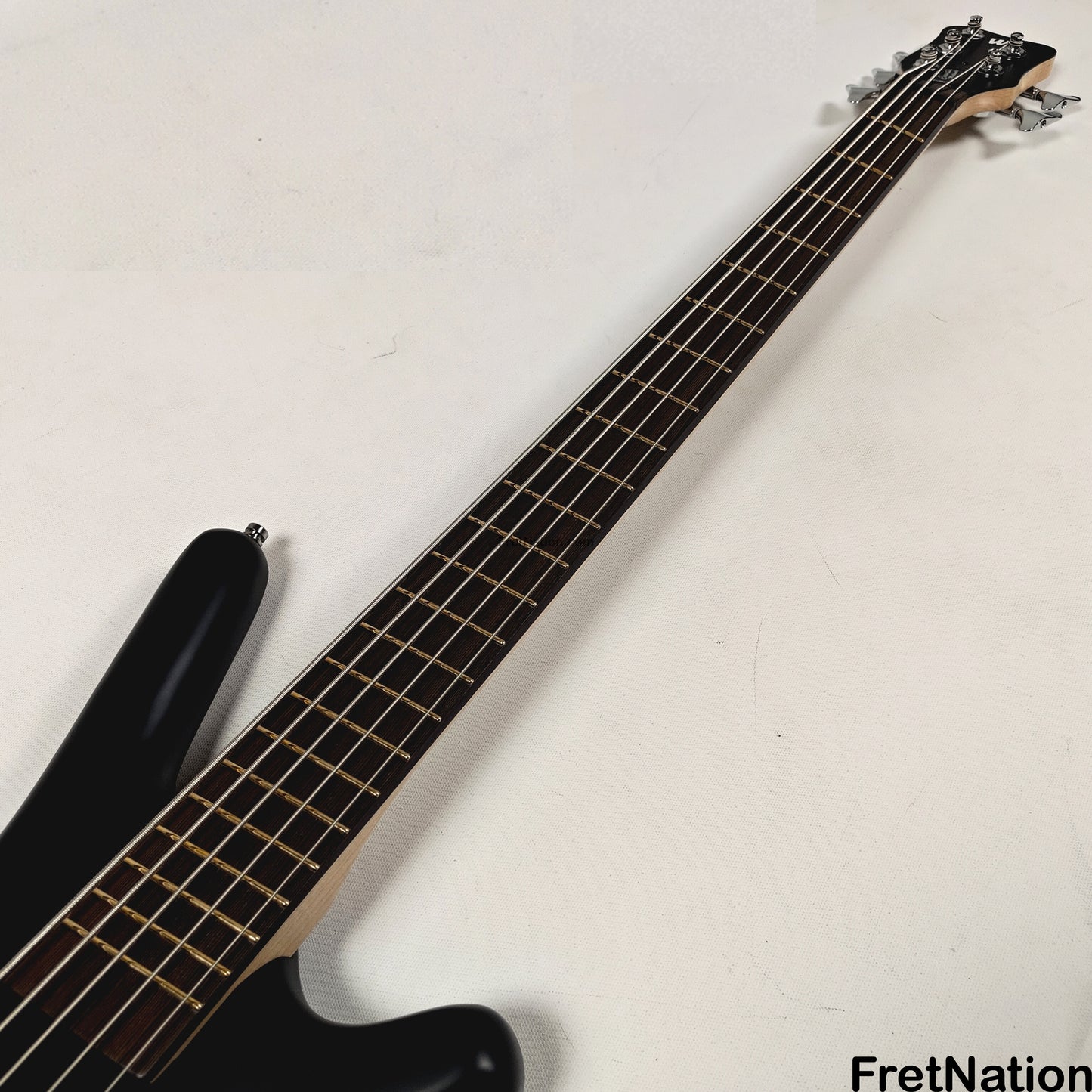 Warwick Warwick RockBass Corvette Multi-Scale 5-String Bass Solid Black 9.26lbs #571477-25