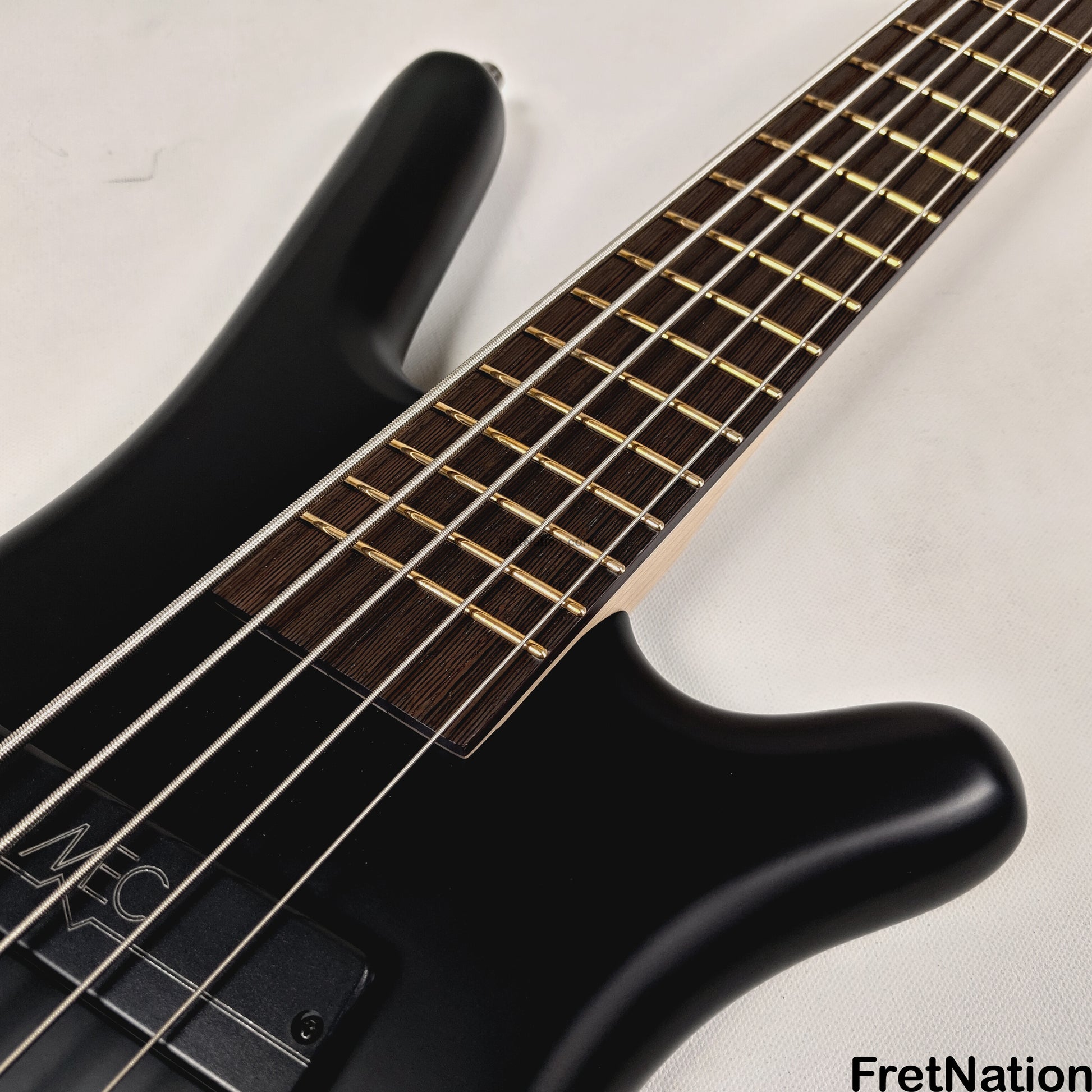 Warwick Warwick RockBass Corvette Multi-Scale 5-String Bass Solid Black 9.26lbs #571477-25