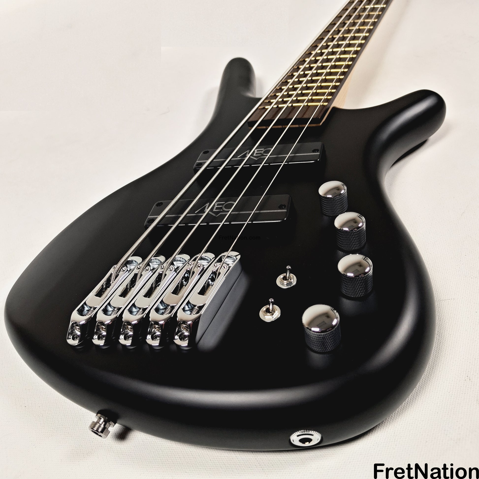 Warwick Warwick RockBass Corvette Multi-Scale 5-String Bass Solid Black 9.26lbs #571477-25