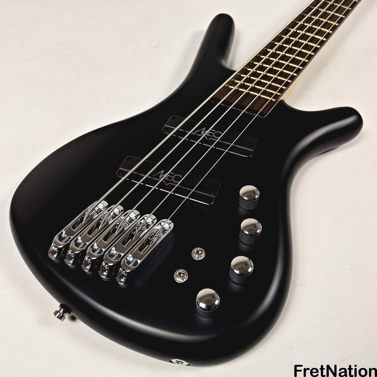 Warwick Warwick RockBass Corvette Multi-Scale 5-String Bass Solid Black 9.26lbs #571477-25