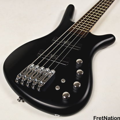Warwick Warwick RockBass Corvette Multi-Scale 5-String Bass Solid Black 9.26lbs #571477-25
