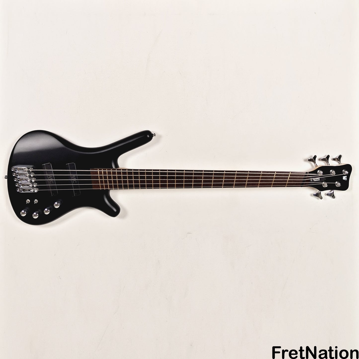 Warwick Warwick RockBass Corvette Multi-Scale 5-String Bass Solid Black 9.26lbs #571477-25