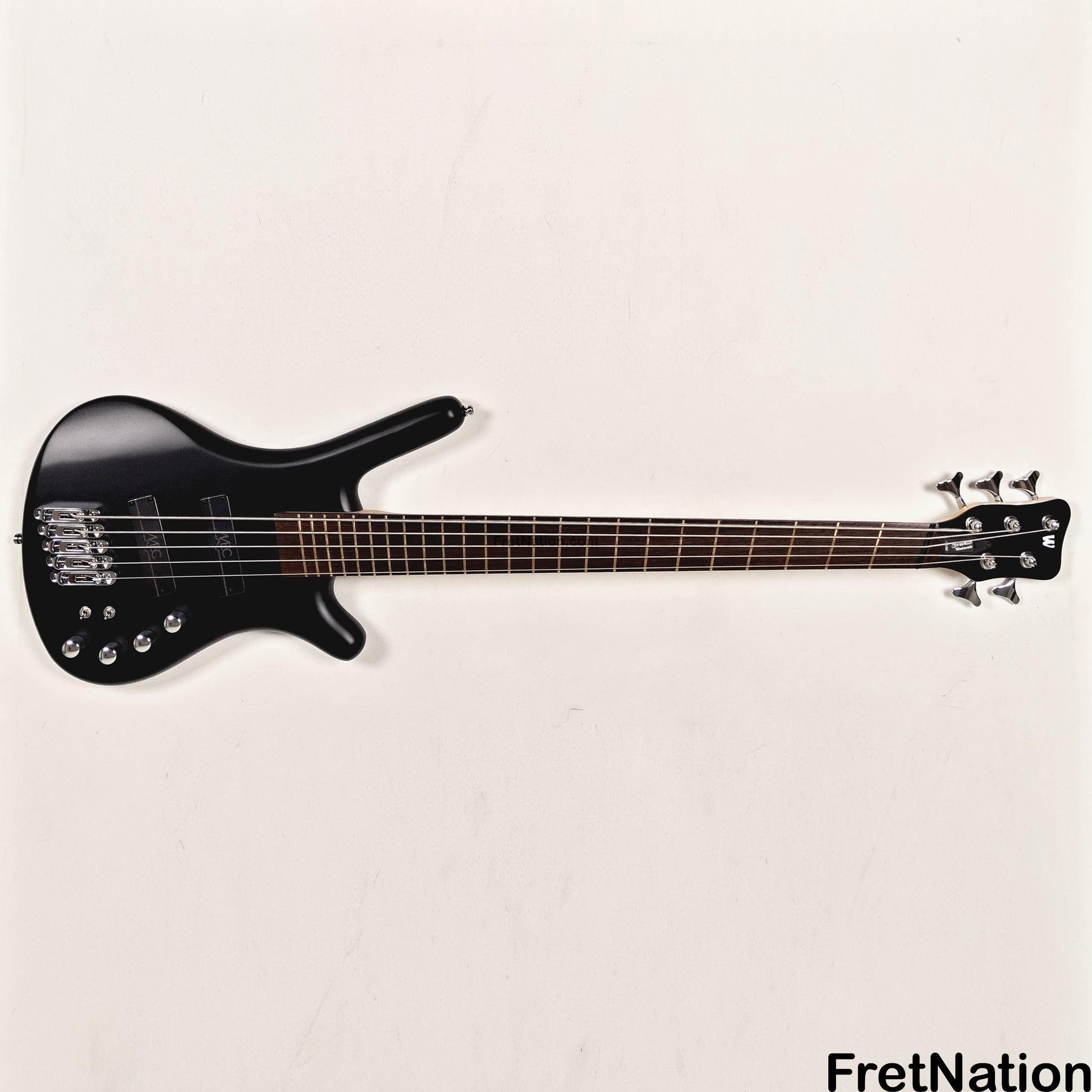 Warwick Warwick RockBass Corvette Multi-Scale 5-String Bass Solid Black 9.26lbs #571477-25