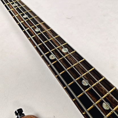 Warwick Warwick Masterbuilt P-Nut Signature III 5-string Blackwood Burl - 11.20lbs D 164317-26