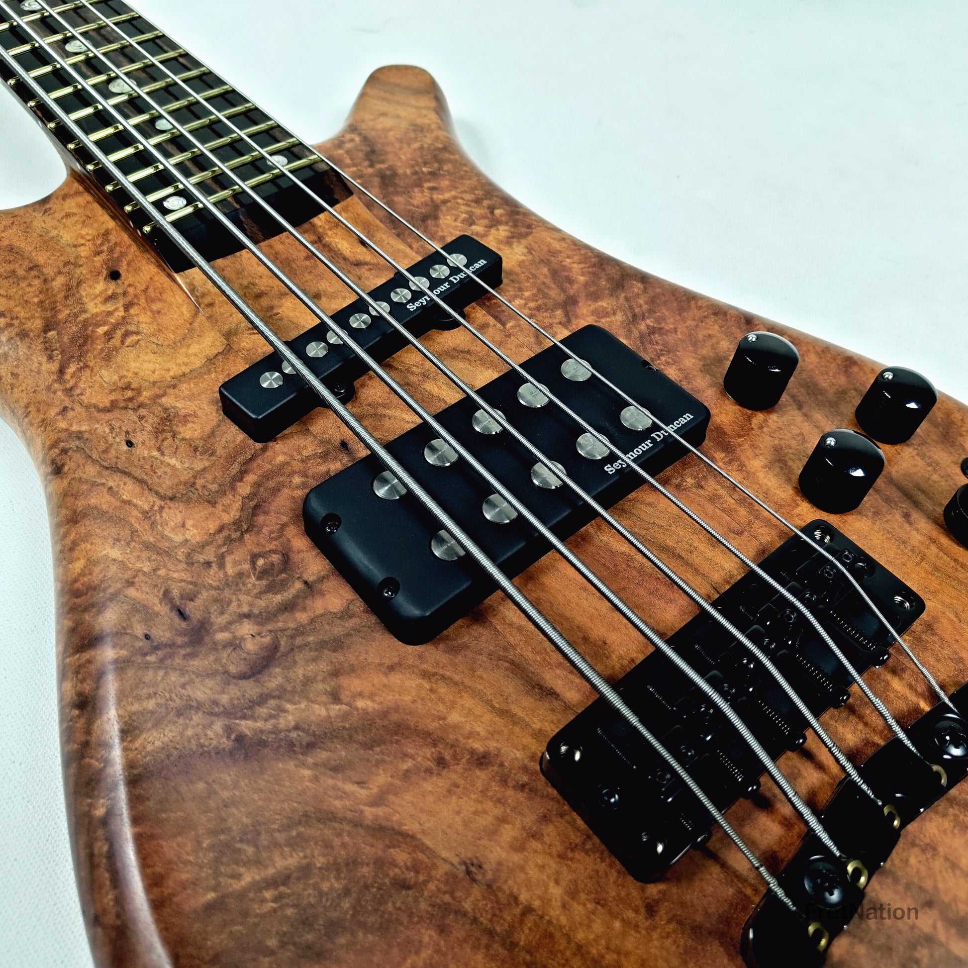 Warwick Warwick Masterbuilt P-Nut Signature III 5-string Blackwood Burl - 11.20lbs D 164317-26