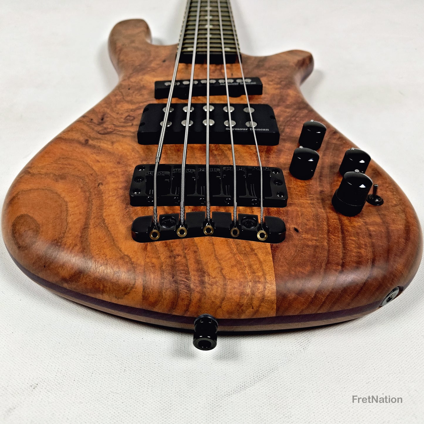 Warwick Warwick Masterbuilt P-Nut Signature III 5-string Blackwood Burl - 11.20lbs D 164317-26