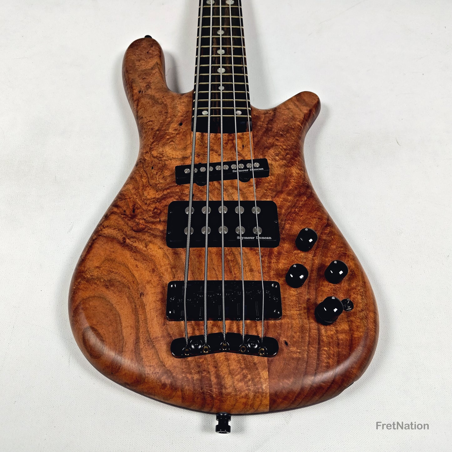 Warwick Warwick Masterbuilt P-Nut Signature III 5-string Blackwood Burl - 11.20lbs D 164317-26