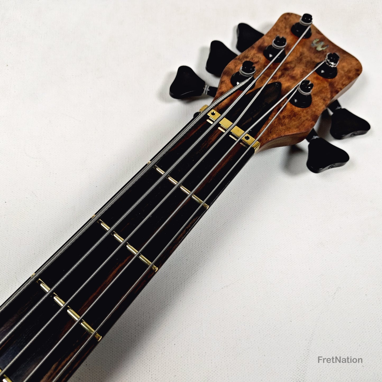 Warwick Warwick Masterbuilt P-Nut Signature III 5-string Blackwood Burl - 11.20lbs D 164317-26