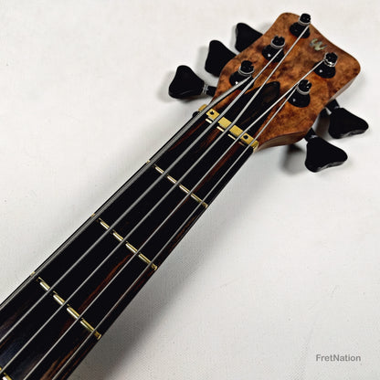 Warwick Warwick Masterbuilt P-Nut Signature III 5-string Blackwood Burl - 11.20lbs D 164317-26