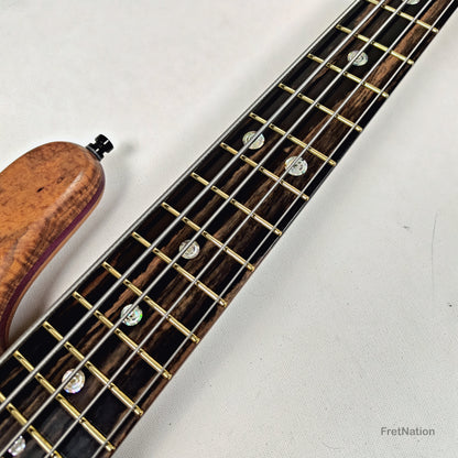 Warwick Warwick Masterbuilt P-Nut Signature III 5-string Blackwood Burl - 11.20lbs D 164317-26