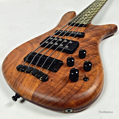 Warwick Warwick Masterbuilt P-Nut Signature III 5-string Blackwood Burl - 11.20lbs D 164317-26