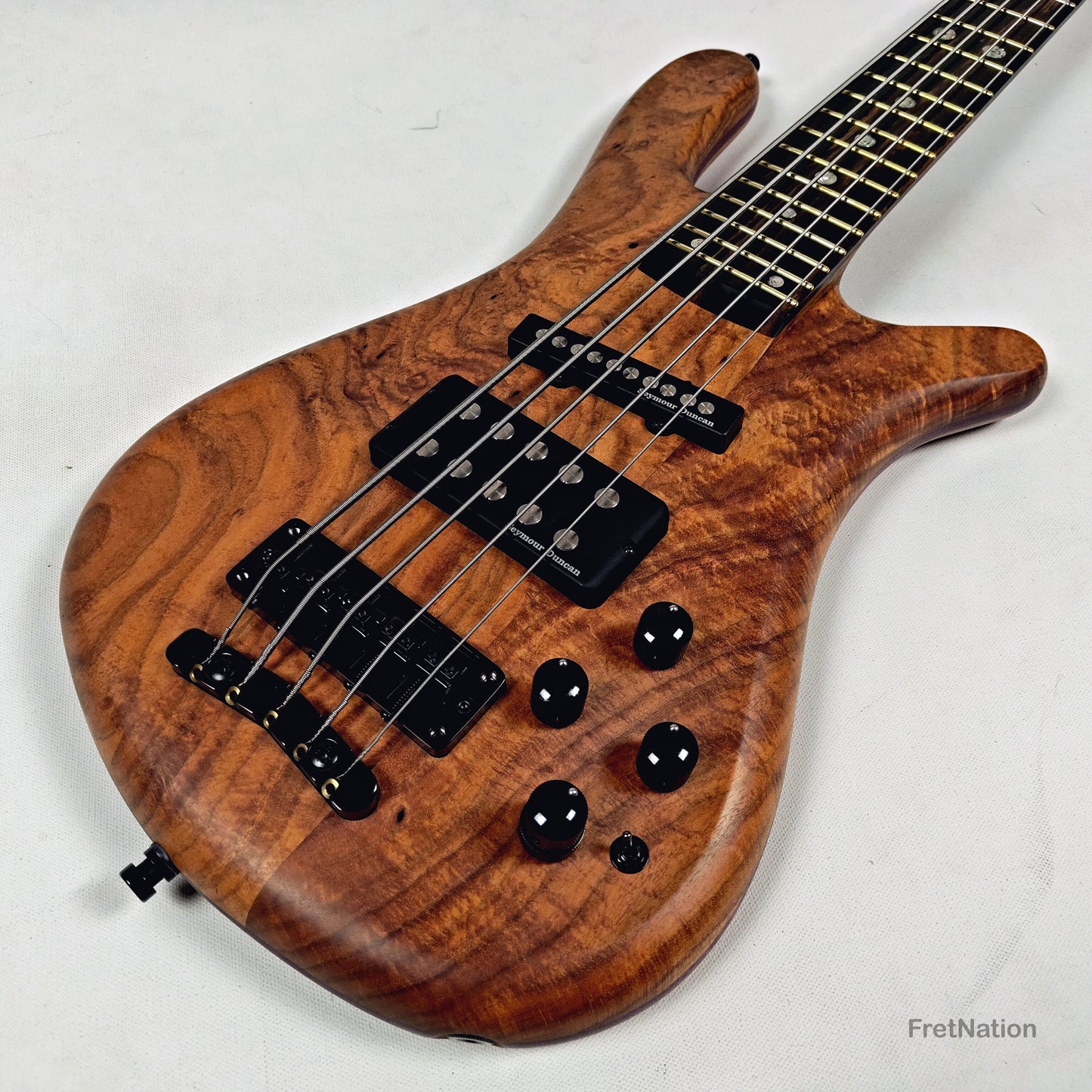 Warwick Warwick Masterbuilt P-Nut Signature III 5-string Blackwood Burl - 11.20lbs D 164317-26