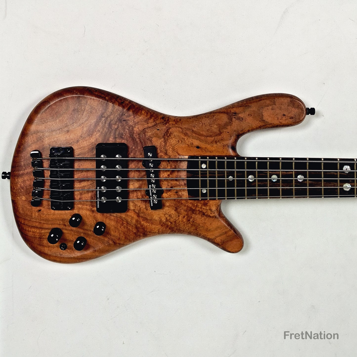 Warwick Warwick Masterbuilt P-Nut Signature III 5-string Blackwood Burl - 11.20lbs D 164317-26