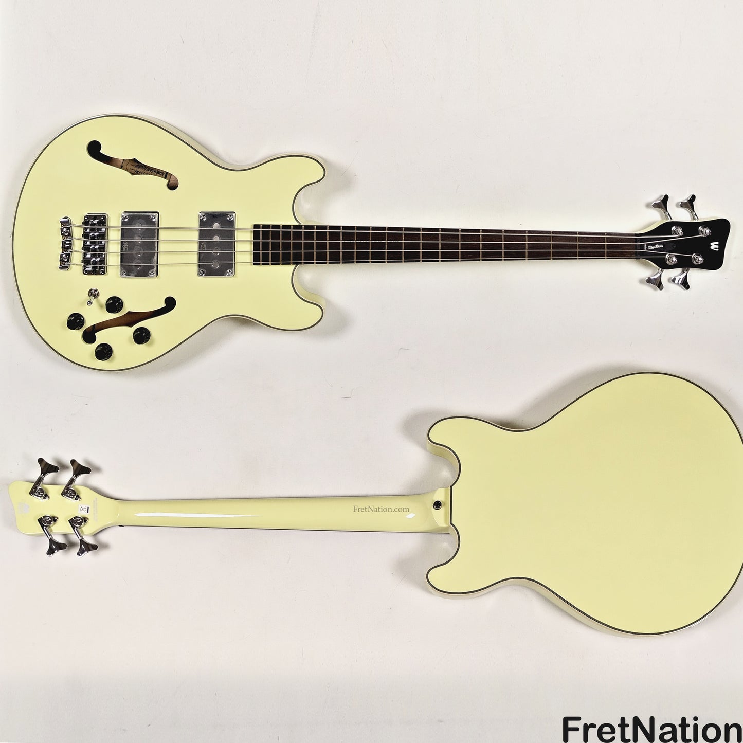 Warwick Warwick RockBass Star Bass 4-String Bass Solid Creme White 32" Scale 8.34lbs #569789-25