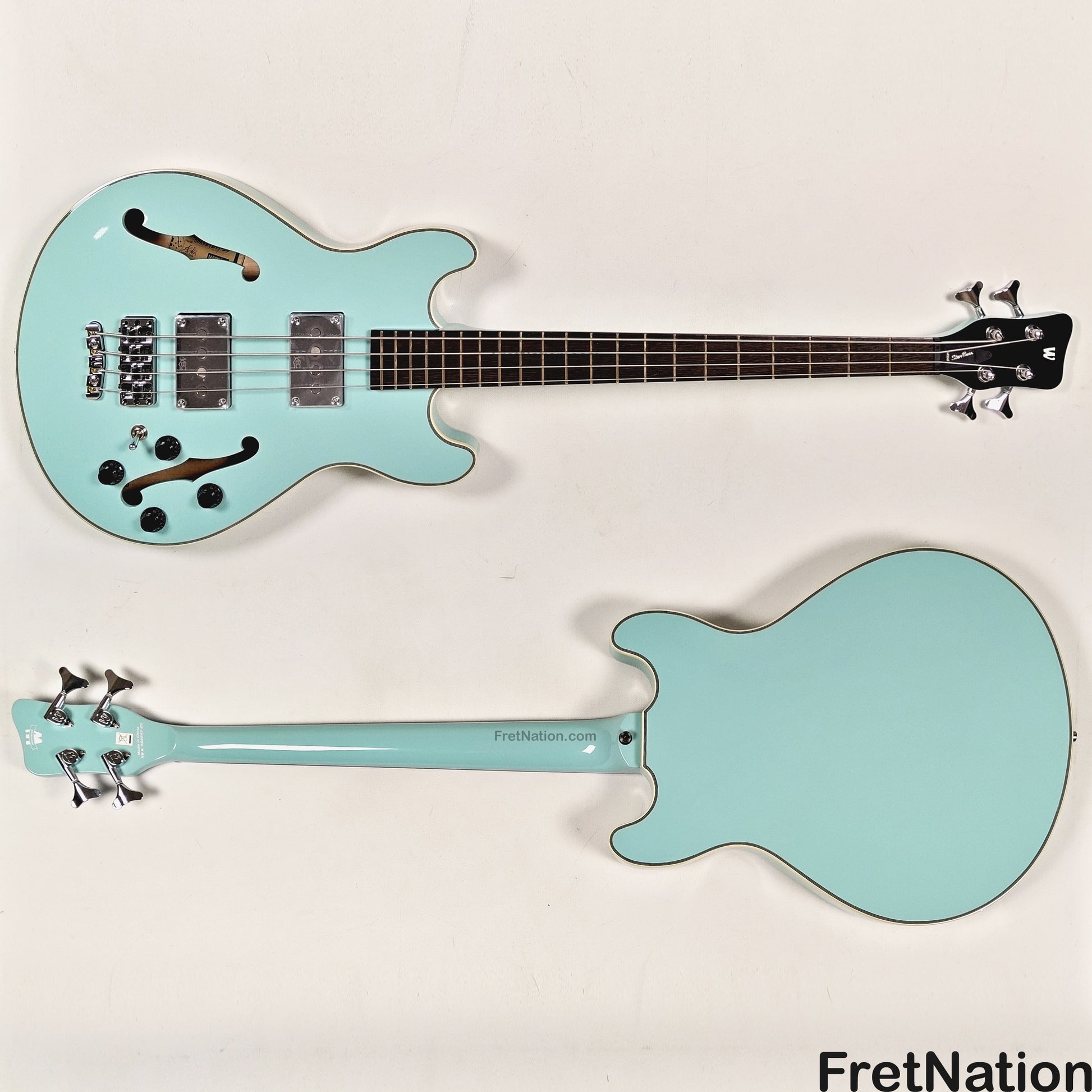 Warwick Warwick RockBass Star Bass 4-String Bass Solid Daphne Blue 32" Scale 8.18lbs #569847-25
