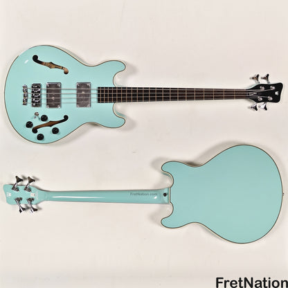 Warwick Warwick RockBass Star Bass 4-String Bass Solid Daphne Blue 32" Scale 8.18lbs #569847-25