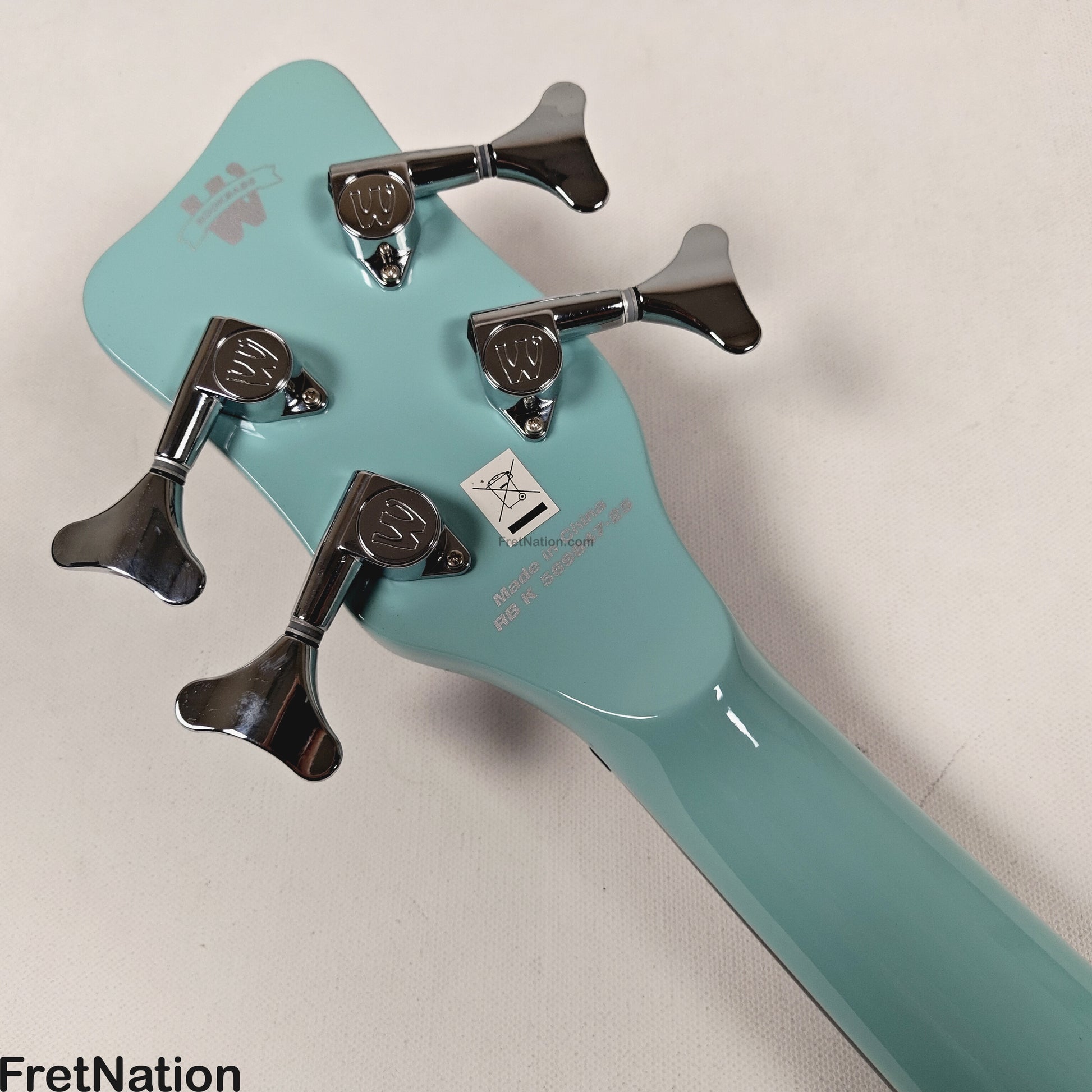 Warwick Warwick RockBass Star Bass 4-String Bass Solid Daphne Blue 32" Scale 8.18lbs #569847-25