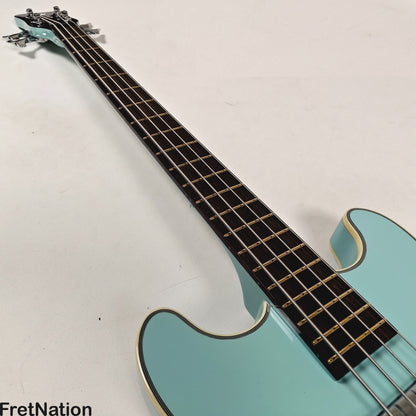 Warwick Warwick RockBass Star Bass 4-String Bass Solid Daphne Blue 32" Scale 8.18lbs #569847-25