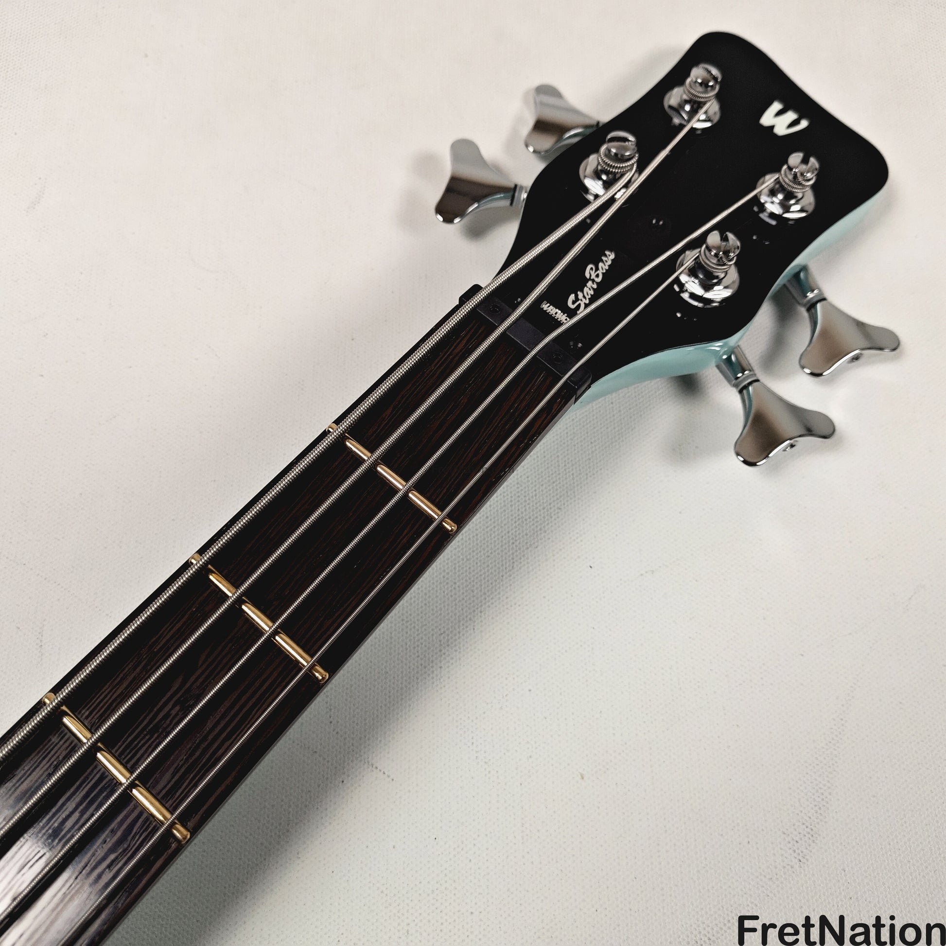 Warwick Warwick RockBass Star Bass 4-String Bass Solid Daphne Blue 32" Scale 8.18lbs #569847-25