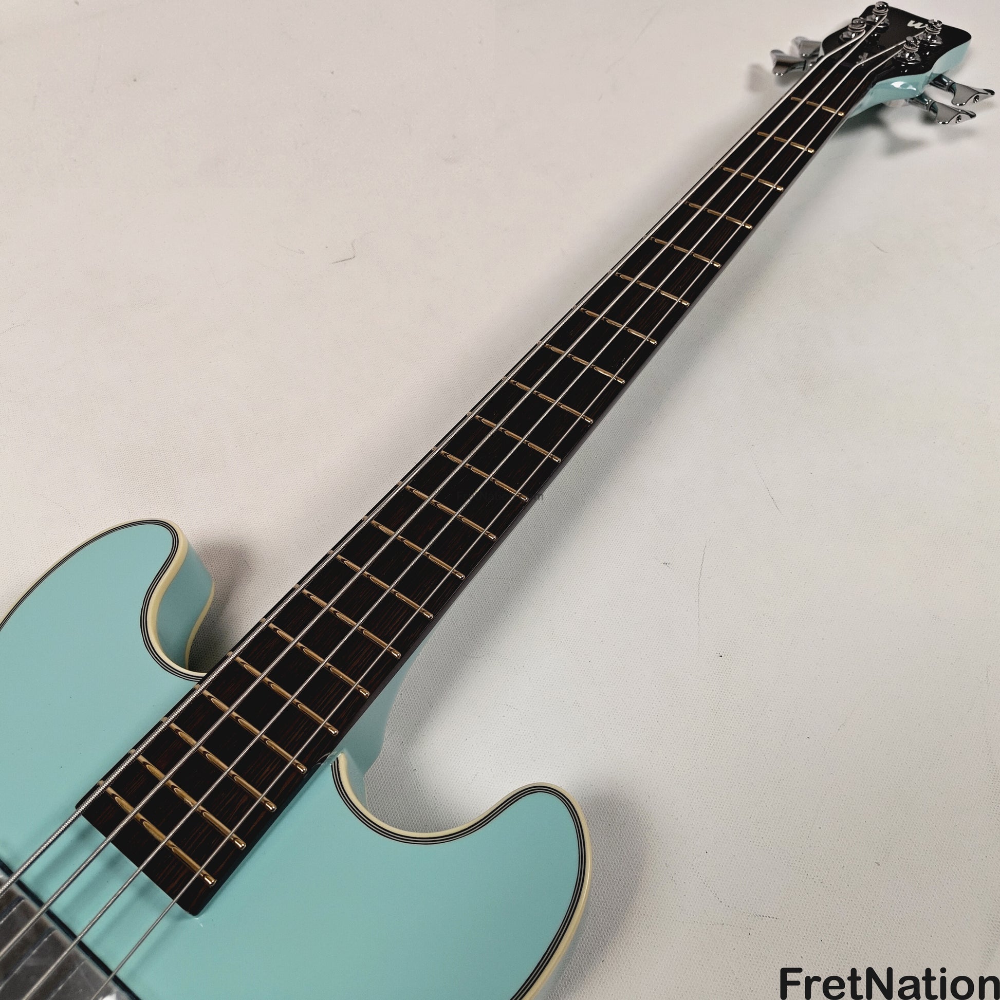 Warwick Warwick RockBass Star Bass 4-String Bass Solid Daphne Blue 32" Scale 8.18lbs #569847-25