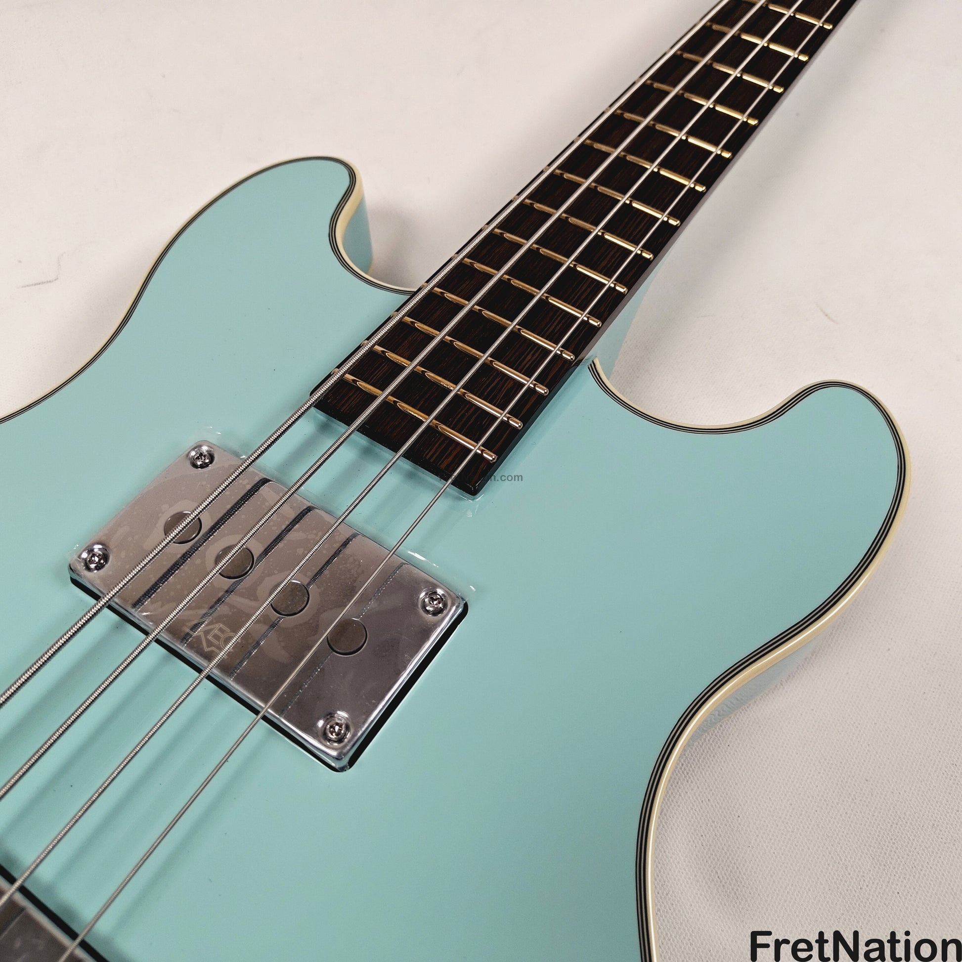 Warwick Warwick RockBass Star Bass 4-String Bass Solid Daphne Blue 32" Scale 8.18lbs #569847-25