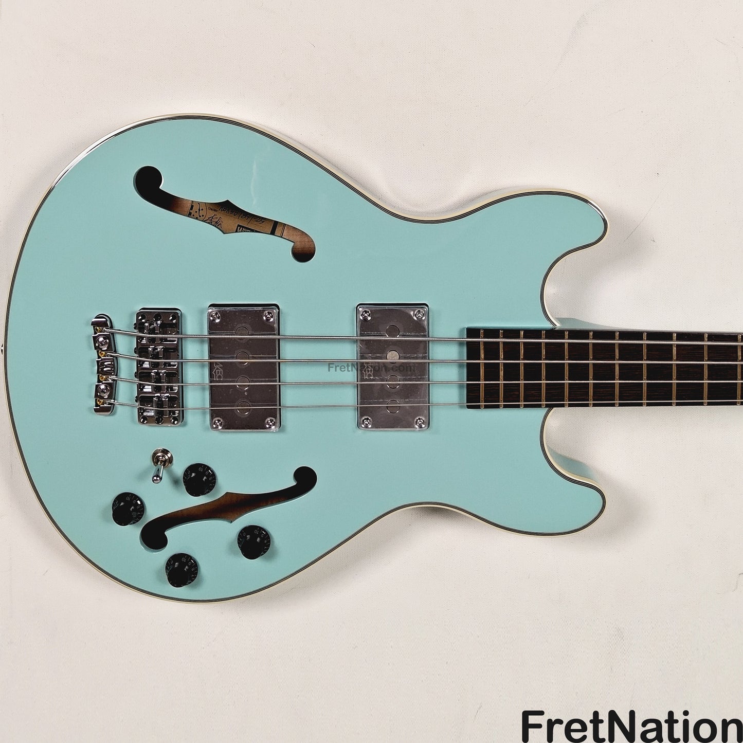 Warwick Warwick RockBass Star Bass 4-String Bass Solid Daphne Blue 32" Scale 8.18lbs #569847-25