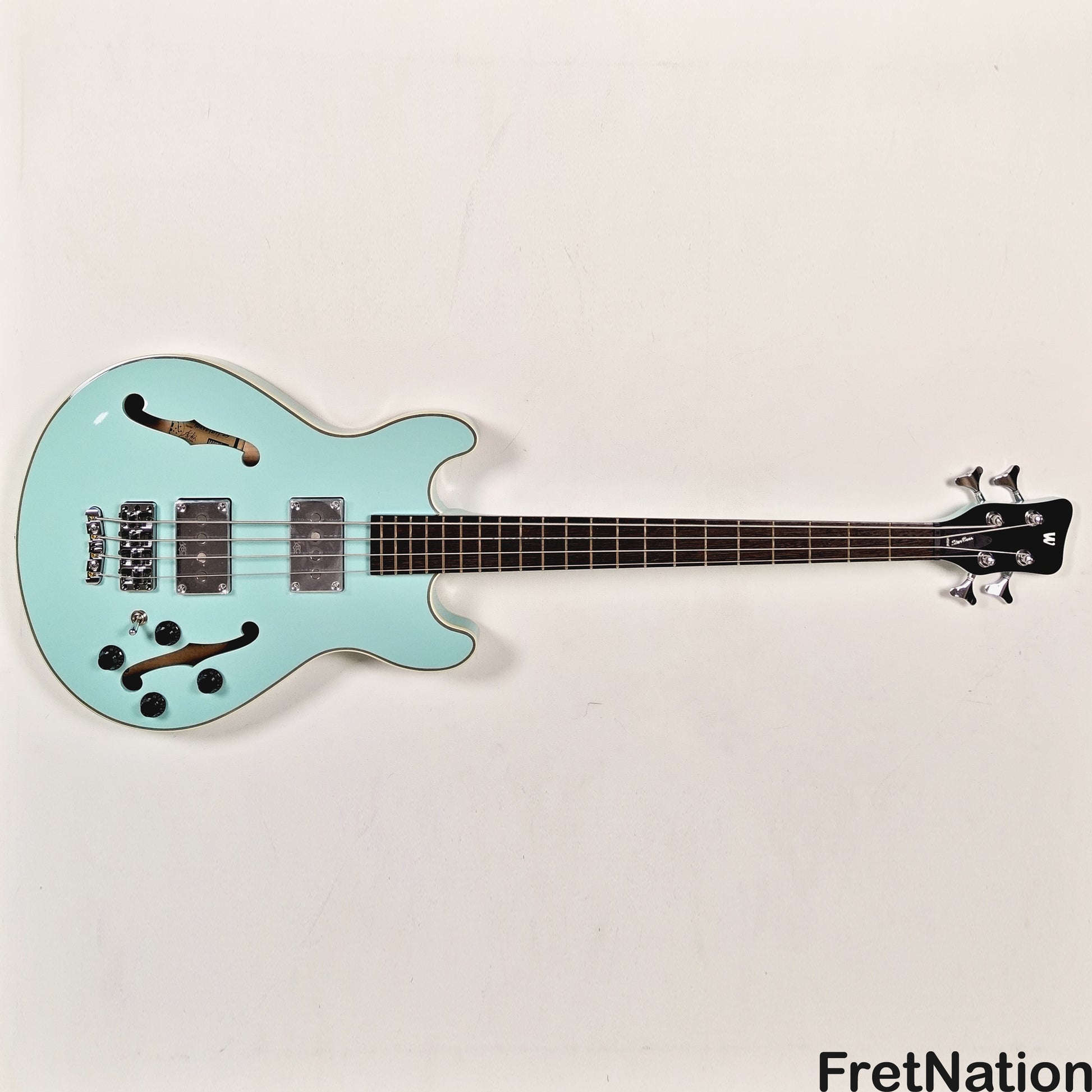 Warwick Warwick RockBass Star Bass 4-String Bass Solid Daphne Blue 32" Scale 8.18lbs #569847-25