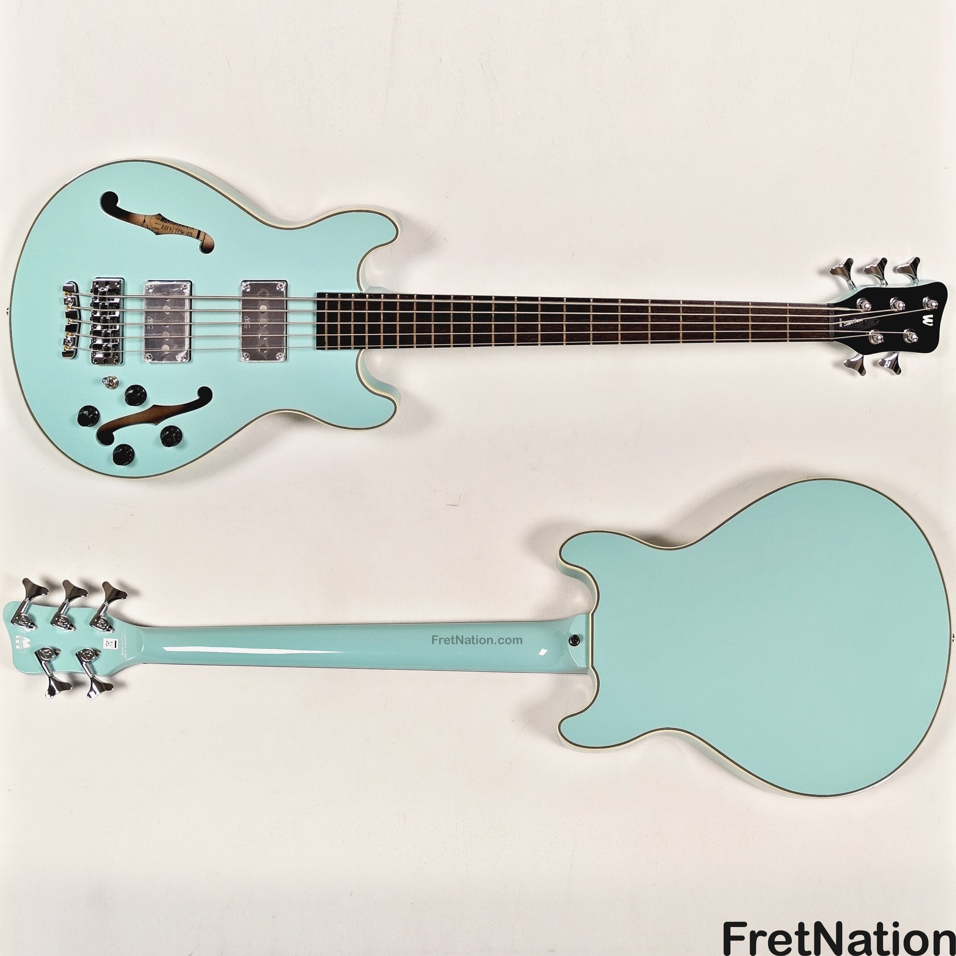 Warwick Warwick RockBass Star Bass 5-String Bass Solid Daphne Blue 8.70lbs #569950-25