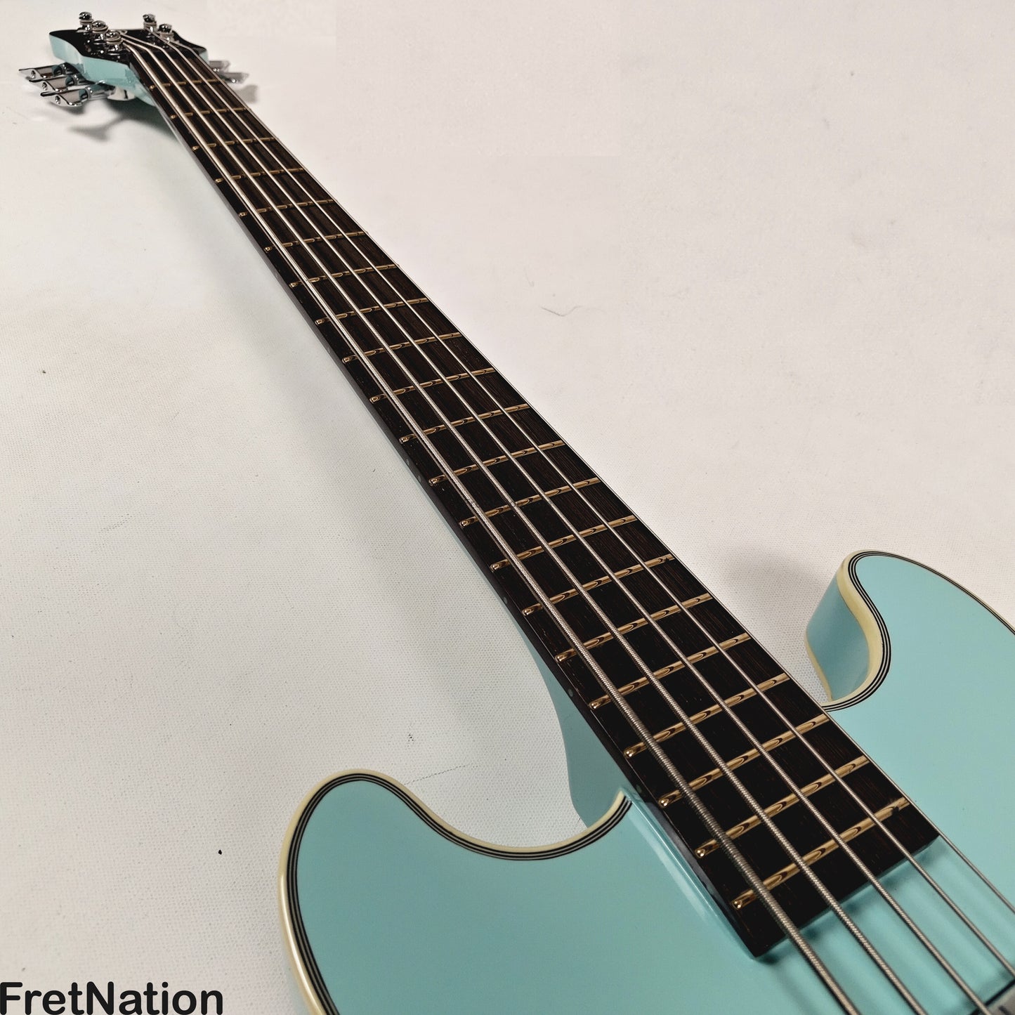 Warwick Warwick RockBass Star Bass 5-String Bass Solid Daphne Blue 8.70lbs #569950-25