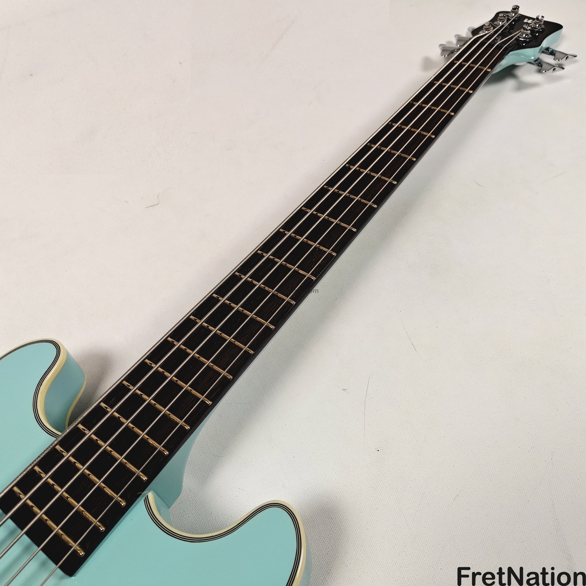 Warwick Warwick RockBass Star Bass 5-String Bass Solid Daphne Blue 8.70lbs #569950-25