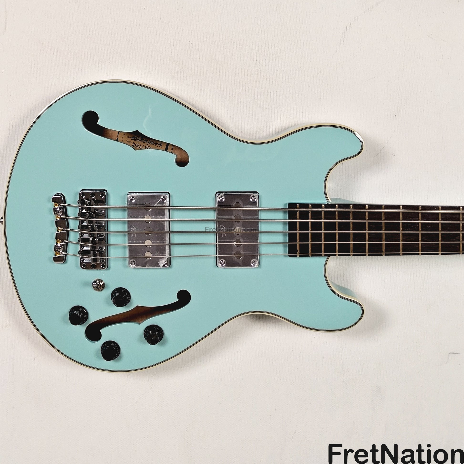 Warwick Warwick RockBass Star Bass 5-String Bass Solid Daphne Blue 8.70lbs #569950-25