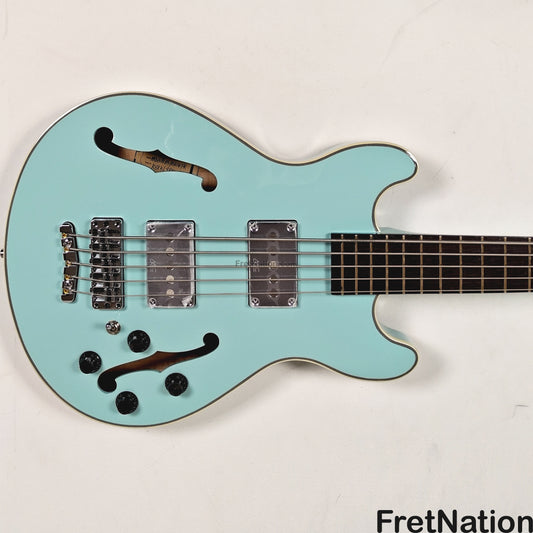 Warwick Warwick RockBass Star Bass 5-String Bass Solid Daphne Blue 8.70lbs #569950-25