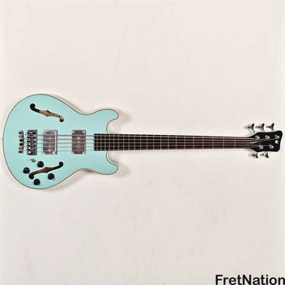 Warwick Warwick RockBass Star Bass 5-String Bass Solid Daphne Blue 8.70lbs #569950-25