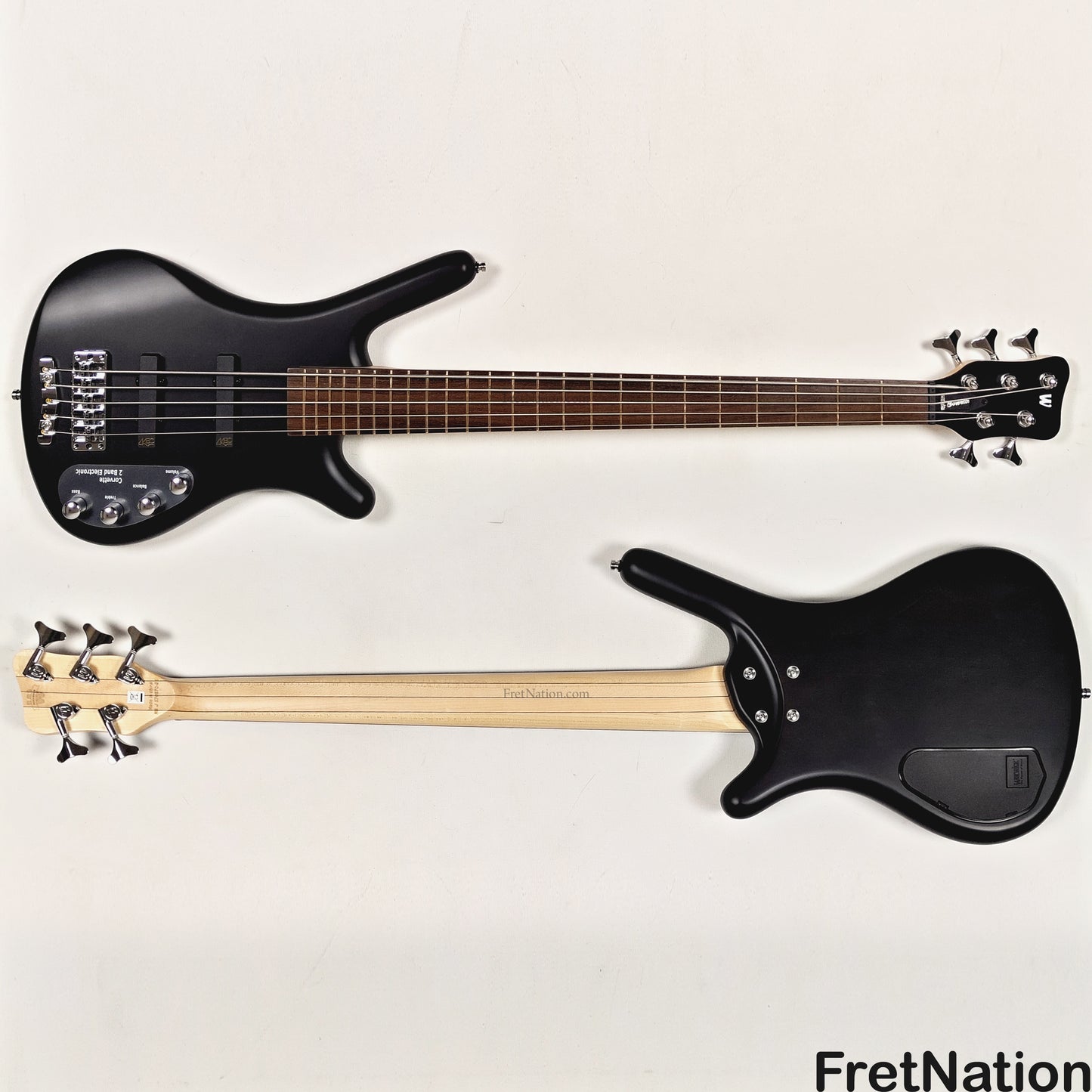Warwick Warwick RockBass Corvette Basic 5-String Active Bass Nirvana Black Transparent Satin 8.65lbs #570670-25