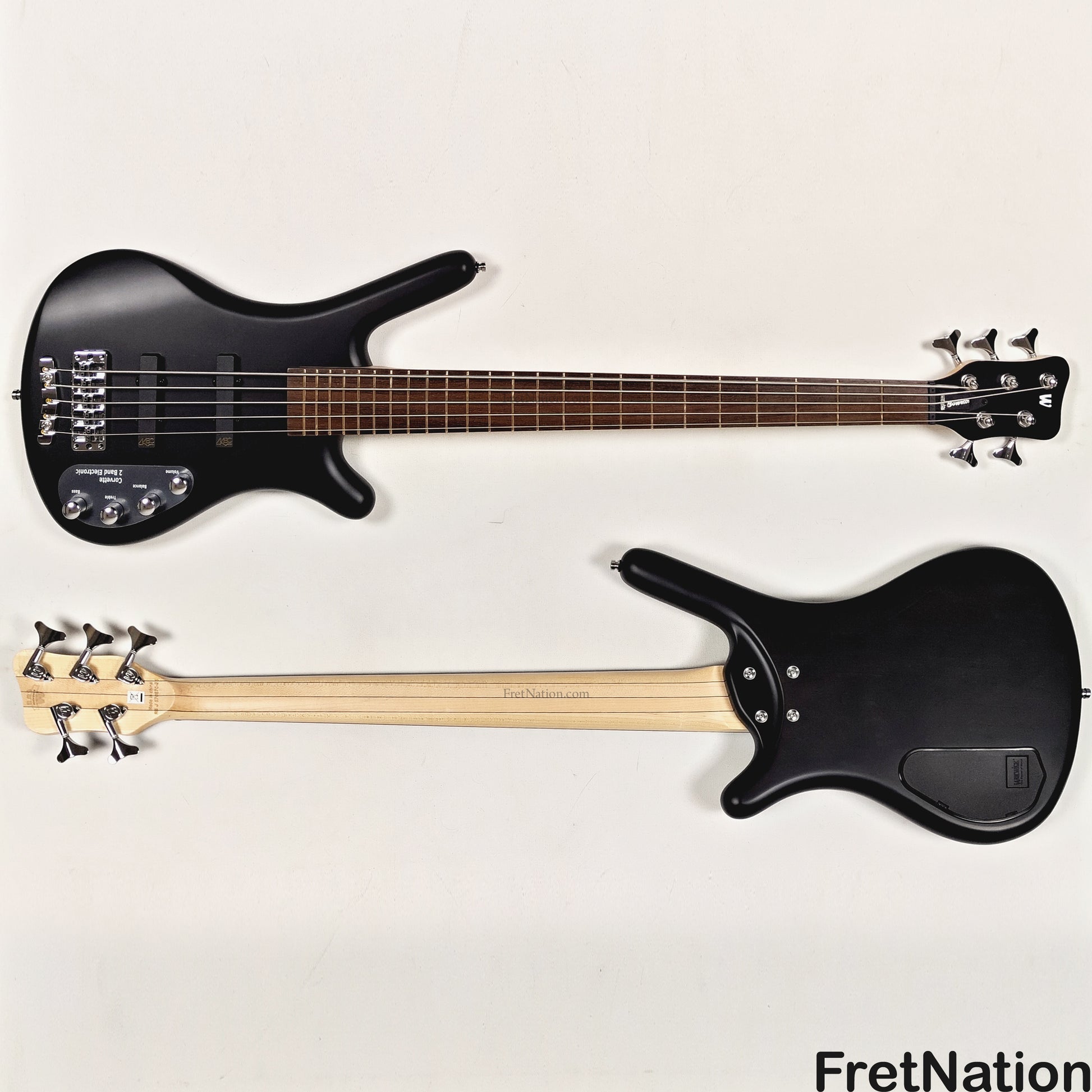 Warwick Warwick RockBass Corvette Basic 5-String Active Bass Nirvana Black Transparent Satin 8.65lbs #570670-25