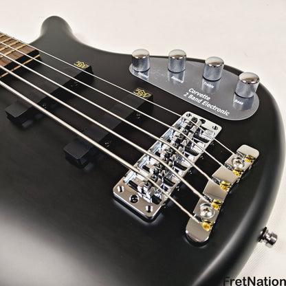 Warwick Warwick RockBass Corvette Basic 5-String Active Bass Nirvana Black Transparent Satin 8.65lbs #570670-25
