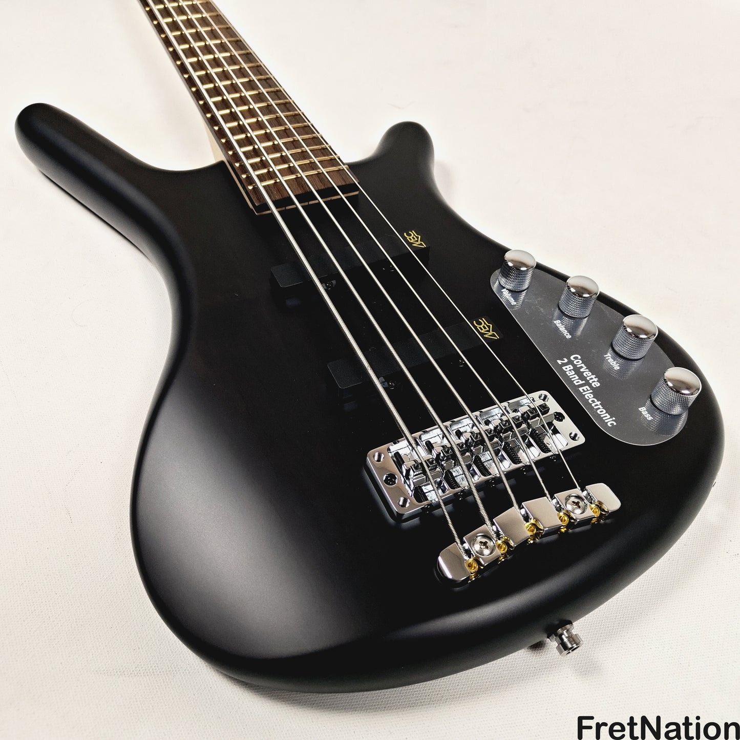 Warwick Warwick RockBass Corvette Basic 5-String Active Bass Nirvana Black Transparent Satin 8.65lbs #570670-25