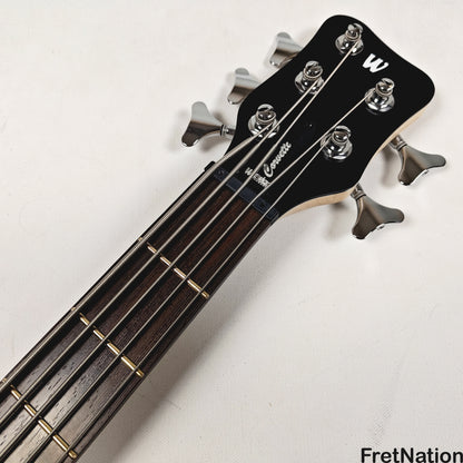 Warwick Warwick RockBass Corvette Basic 5-String Active Bass Nirvana Black Transparent Satin 8.65lbs #570670-25