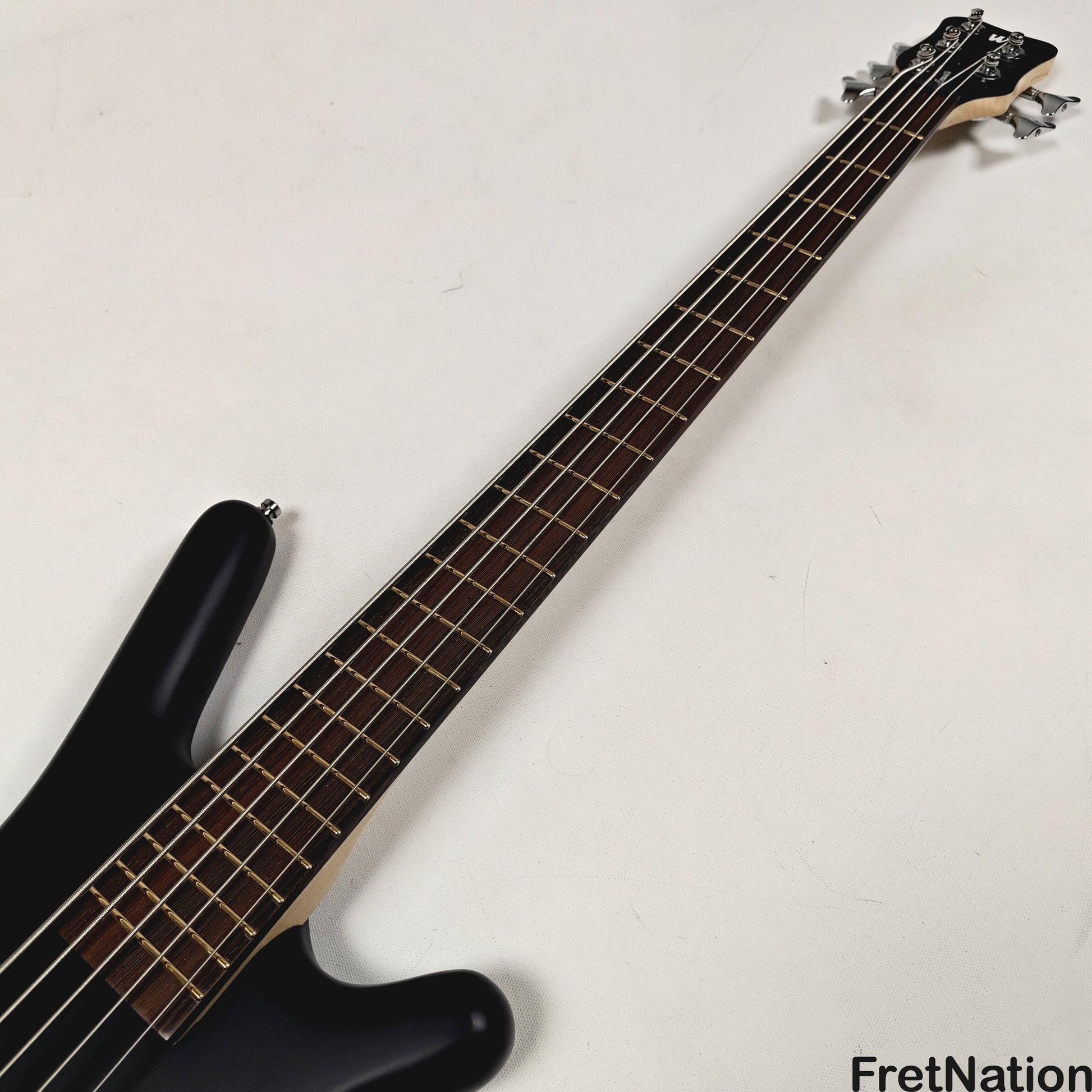 Warwick Warwick RockBass Corvette Basic 5-String Active Bass Nirvana Black Transparent Satin 8.65lbs #570670-25