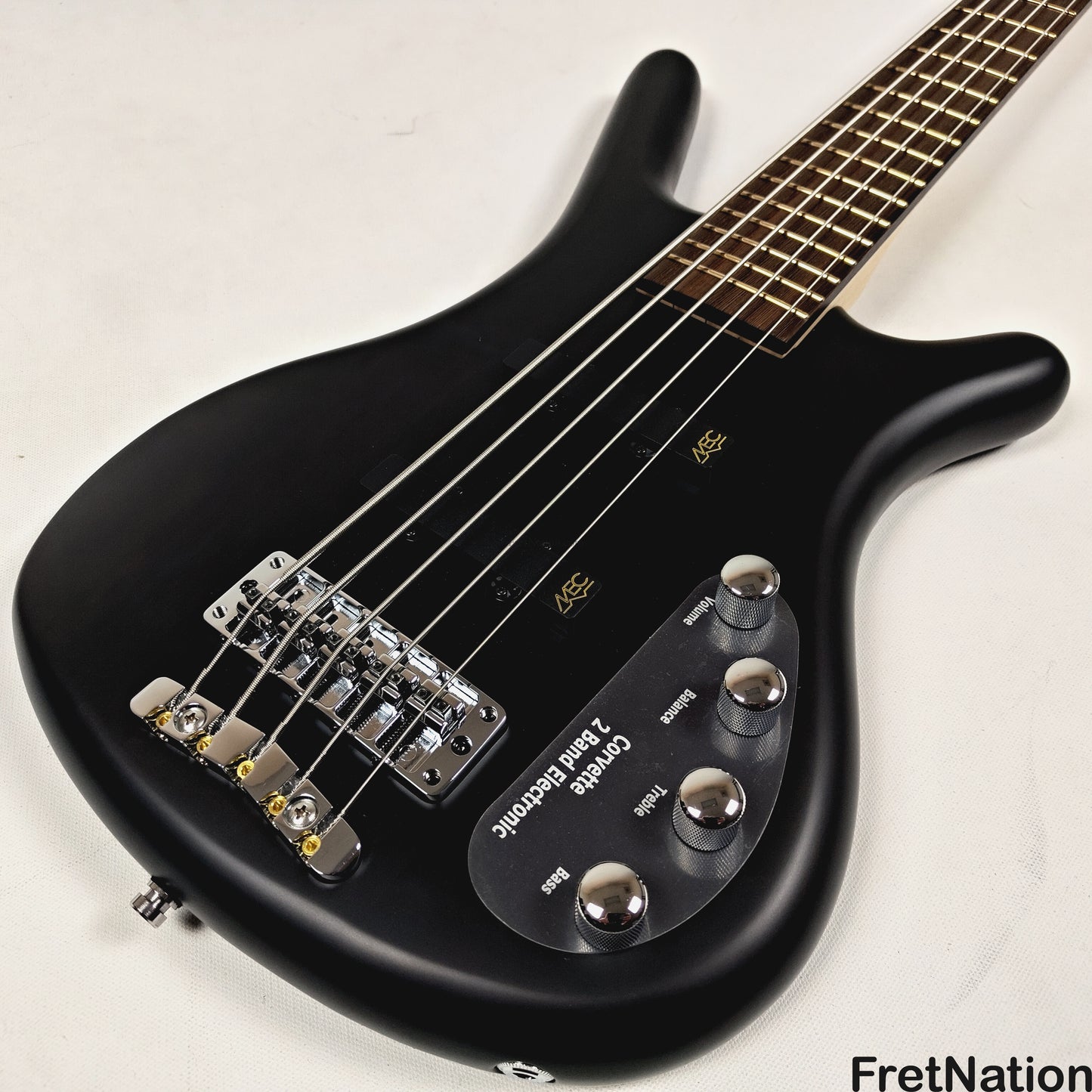 Warwick Warwick RockBass Corvette Basic 5-String Active Bass Nirvana Black Transparent Satin 8.65lbs #570670-25