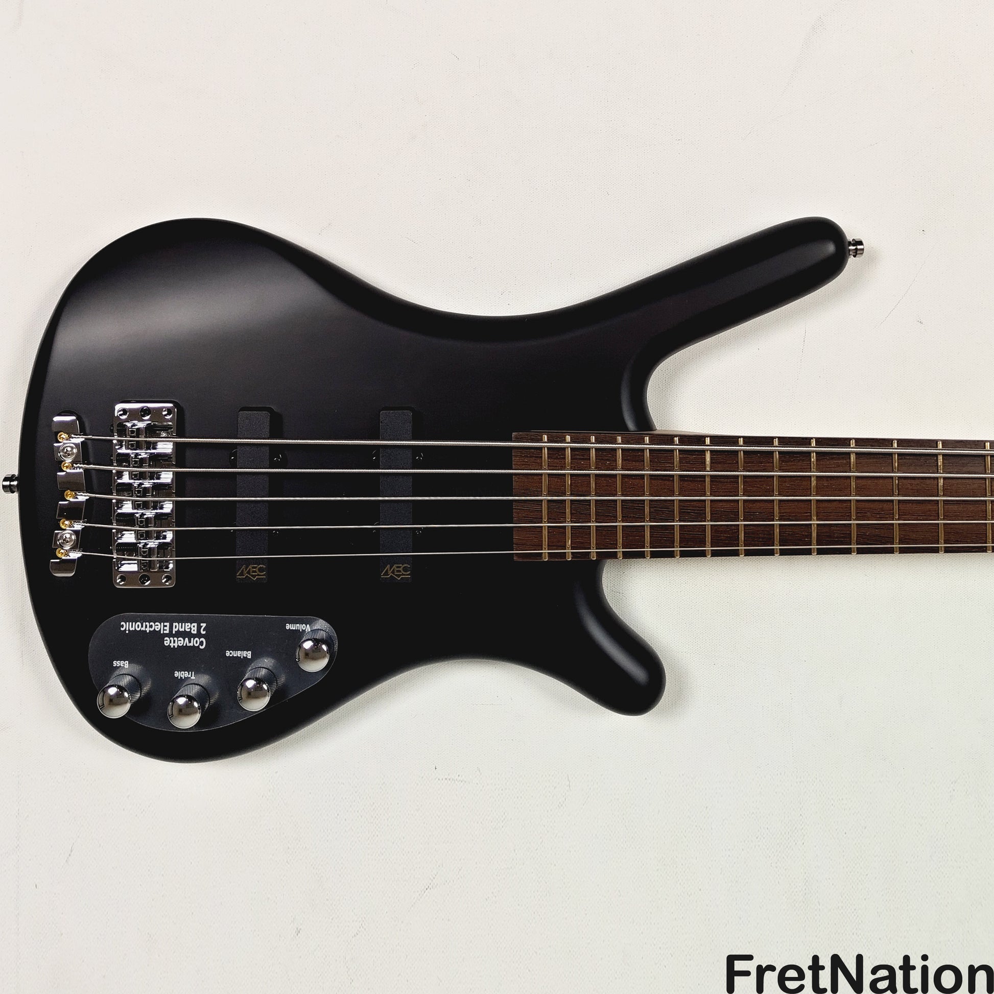 Warwick Warwick RockBass Corvette Basic 5-String Active Bass Nirvana Black Transparent Satin 8.65lbs #570670-25