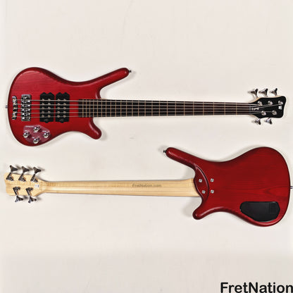 Warwick Warwick RockBass Corvette $$ 5-String Bass Burgundy Red Transparent Satin 10.56lbs #571855-25